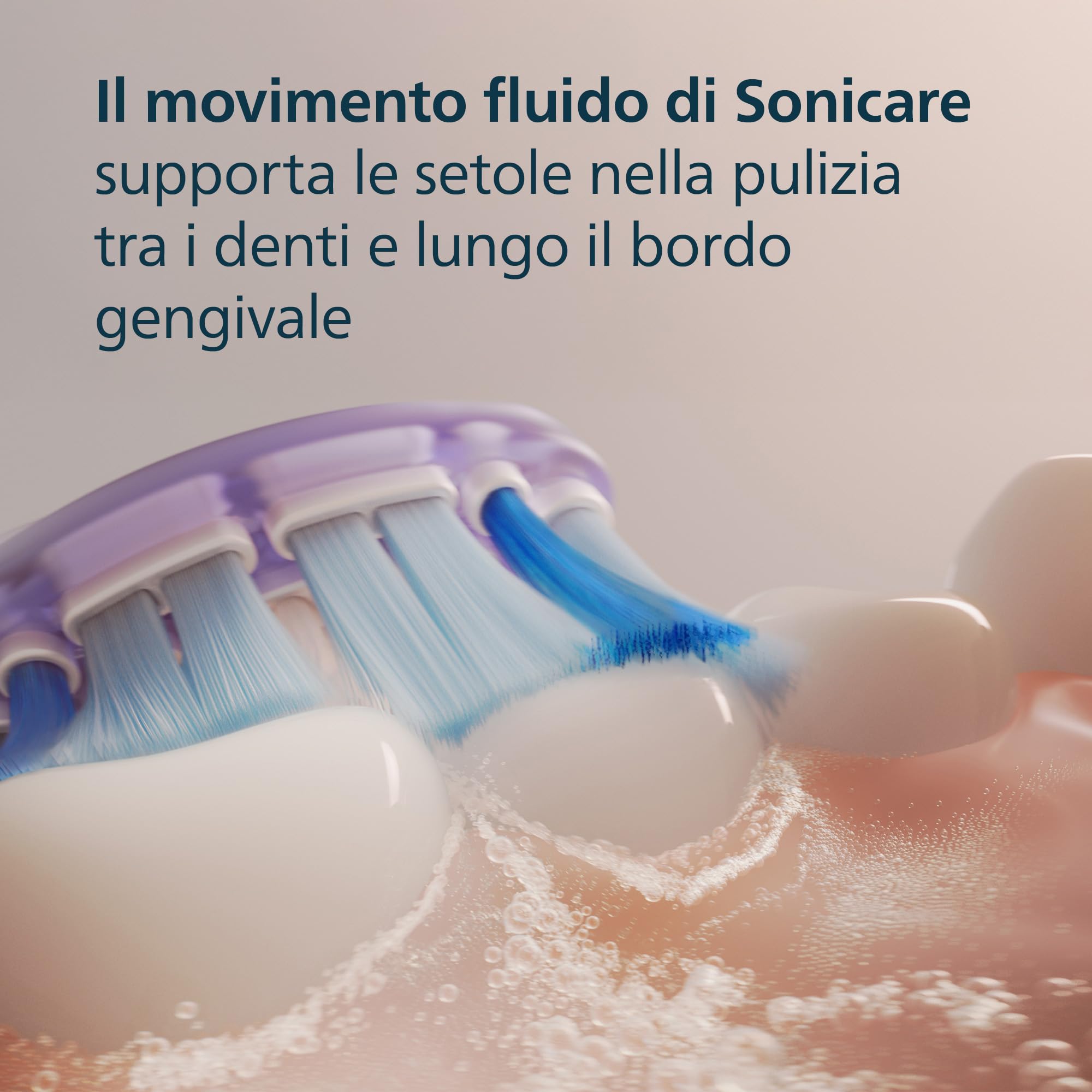 PHILIPS Sonicare G3 Premium Gum Care, testine di ricambio originali, bianco, confezione da 6, HX9056/87, Nuovo, 6 Testine