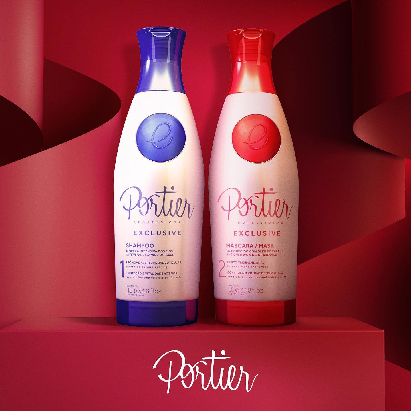 Portier Exclusive Alisador De Cabello (1L Champú + 1 L Alisador)