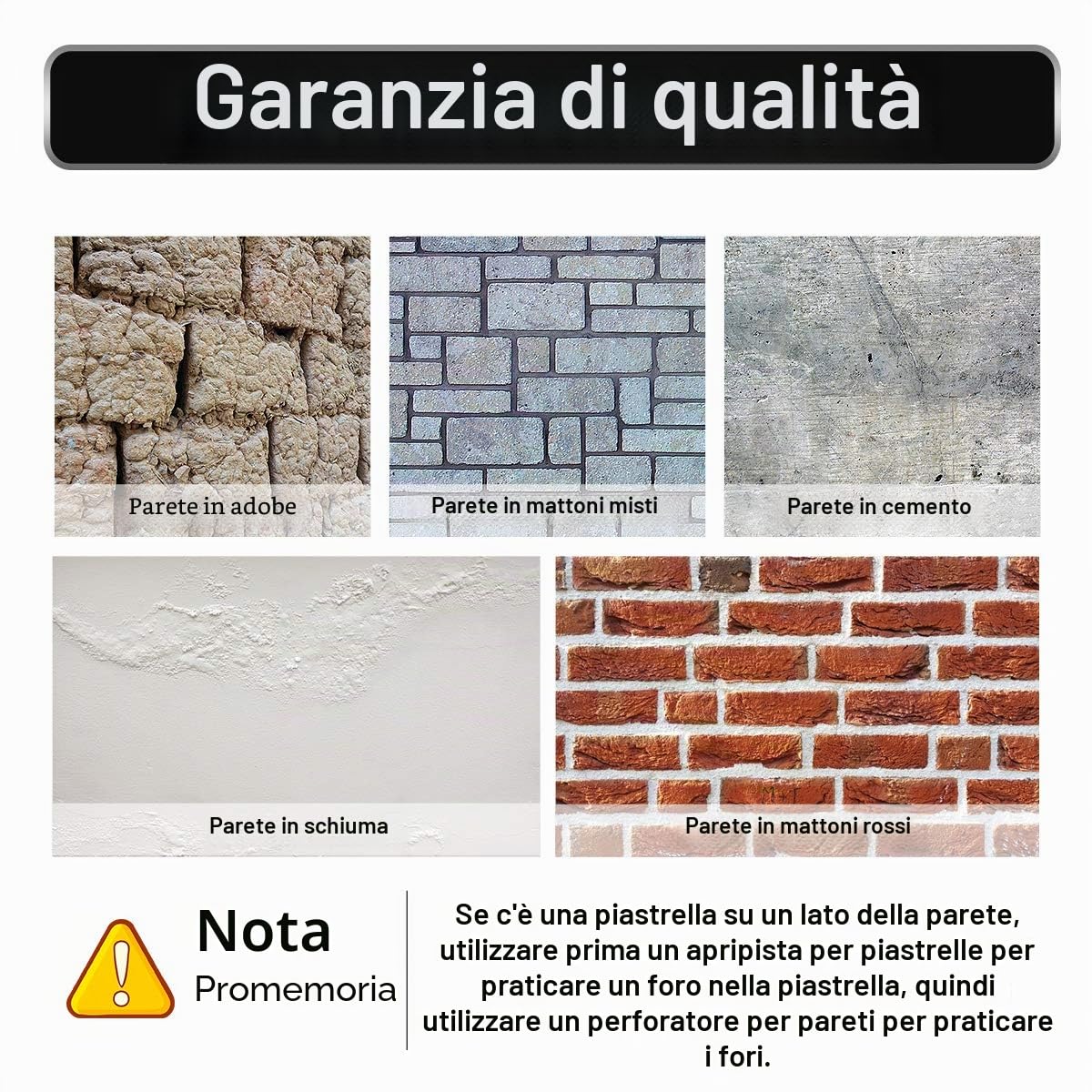 8 Pz Seghe a Tazza per Muro, Sega Fresa a Tazza Carotatrice Muro Cemento + 200mm Asta di Collegamento + Punta Centrale + Vite di Posizionamento - 30mm, 35mm, 40mm, 45mm, 50mm, 55mm, 60mm, 65mm