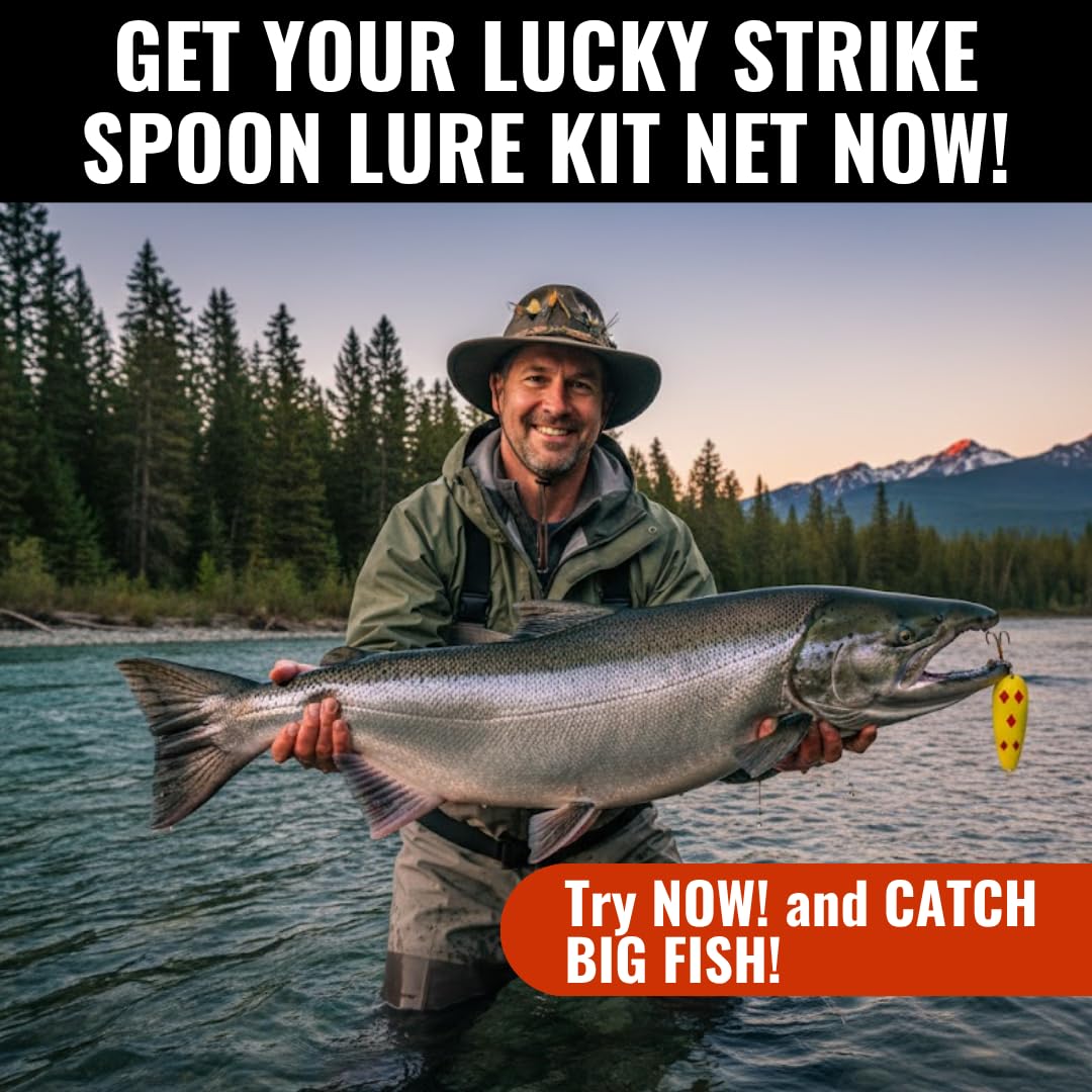 Lucky Strike Bait Works Devil Bait Spoon Fishing Lure for Salmon, Designed in Canada (Size 2.5, White Red Dot Nickel) — view 6
