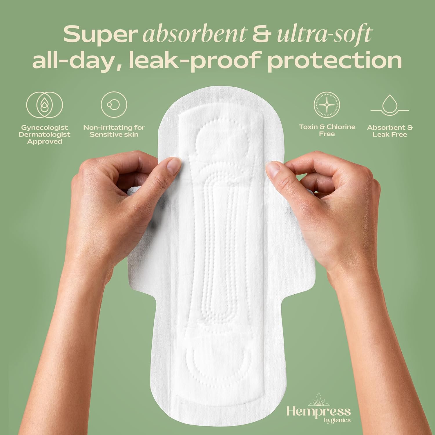 Super Absorbent Organic Pads for Women, Reliable Protection, Ultra Soft, Breathable & Skin Friendly, Fragrance Free Feminine Care (72 Count)