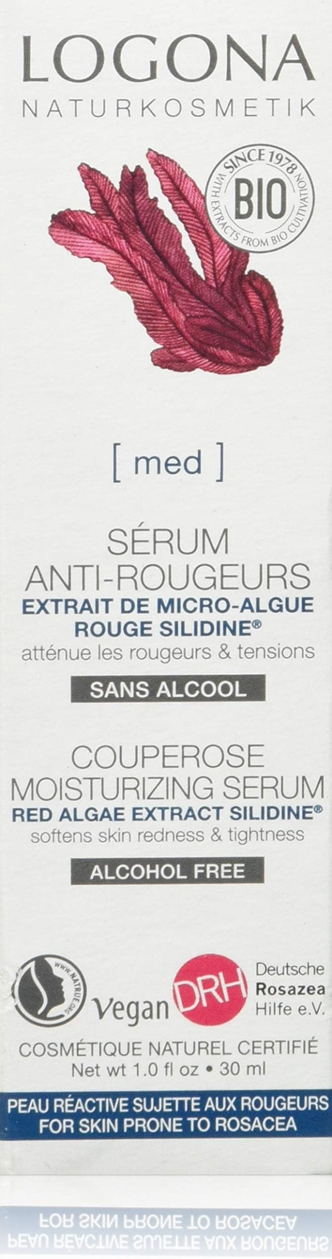 LogonaMed Couperose Moisturizing Serum Red Algae Extract SilidineNatrue