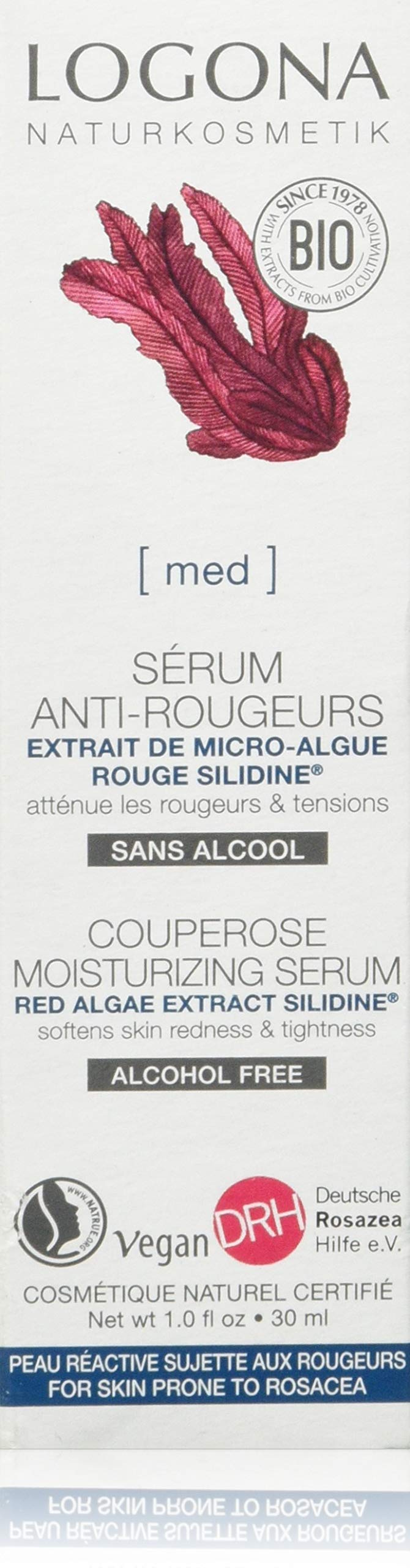LogonaMed Couperose Moisturizing Serum Red Algae Extract SilidineNatrue