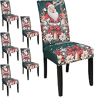 Vista 145 de JQinHome 6 fundas protectoras para sillas de comedor, de alta elasticidad, extraíbles y lavables, para el hogar, fiesta, hotel, ceremonia de boda