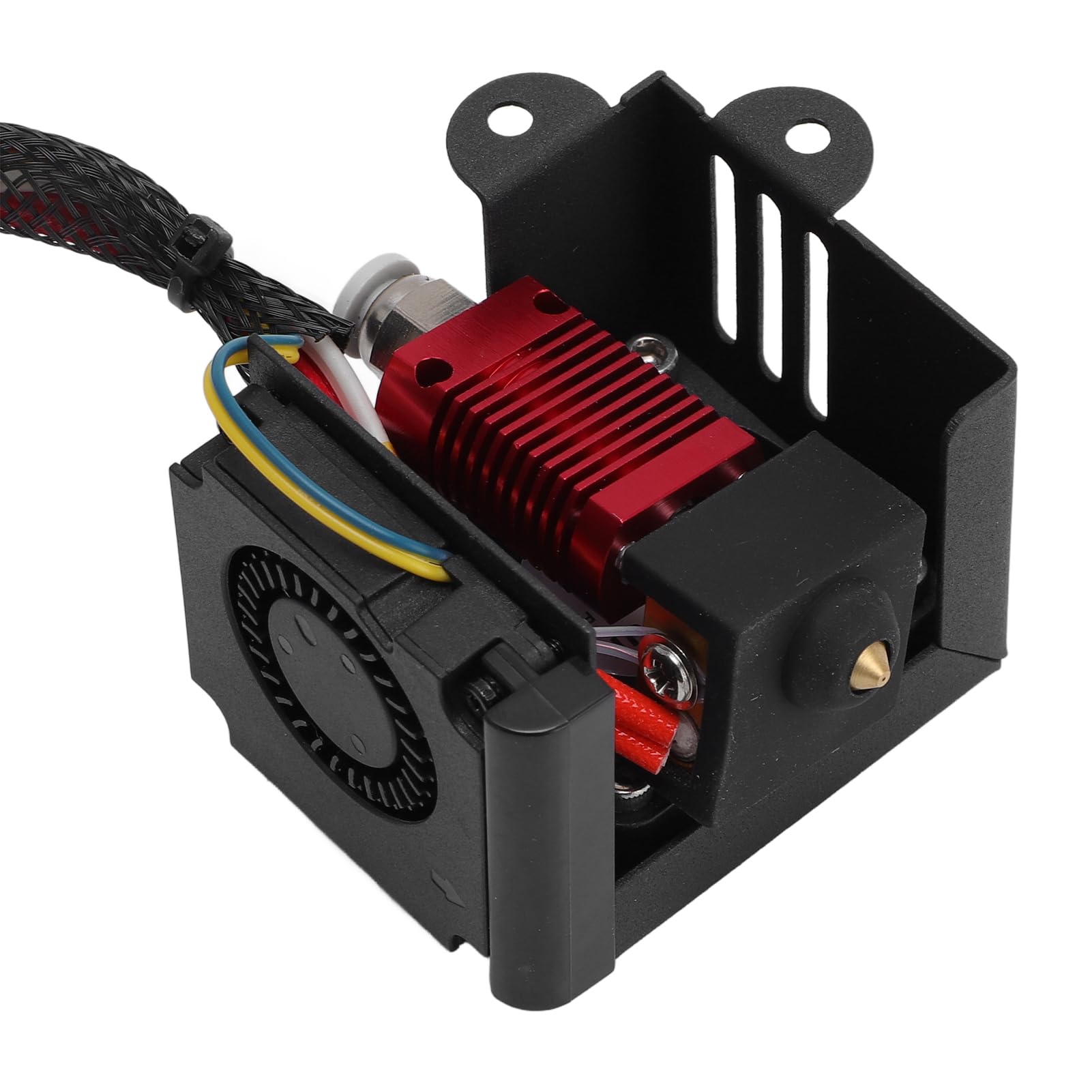 Naroote Kit Hotend d'extrudeuse Entièrement assemblé, Extrudeuses d'Imprimante 3D, Mise à Niveau Ender 5 Hot End avec Bloc Chauffant 24 V et Ventilateur de Refroidissement, Idéal pour Imprimante