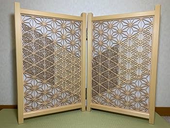 Amazon.co.jp: 組子 組子細工 衝立 ついたて パーテーション Q : おもちゃ