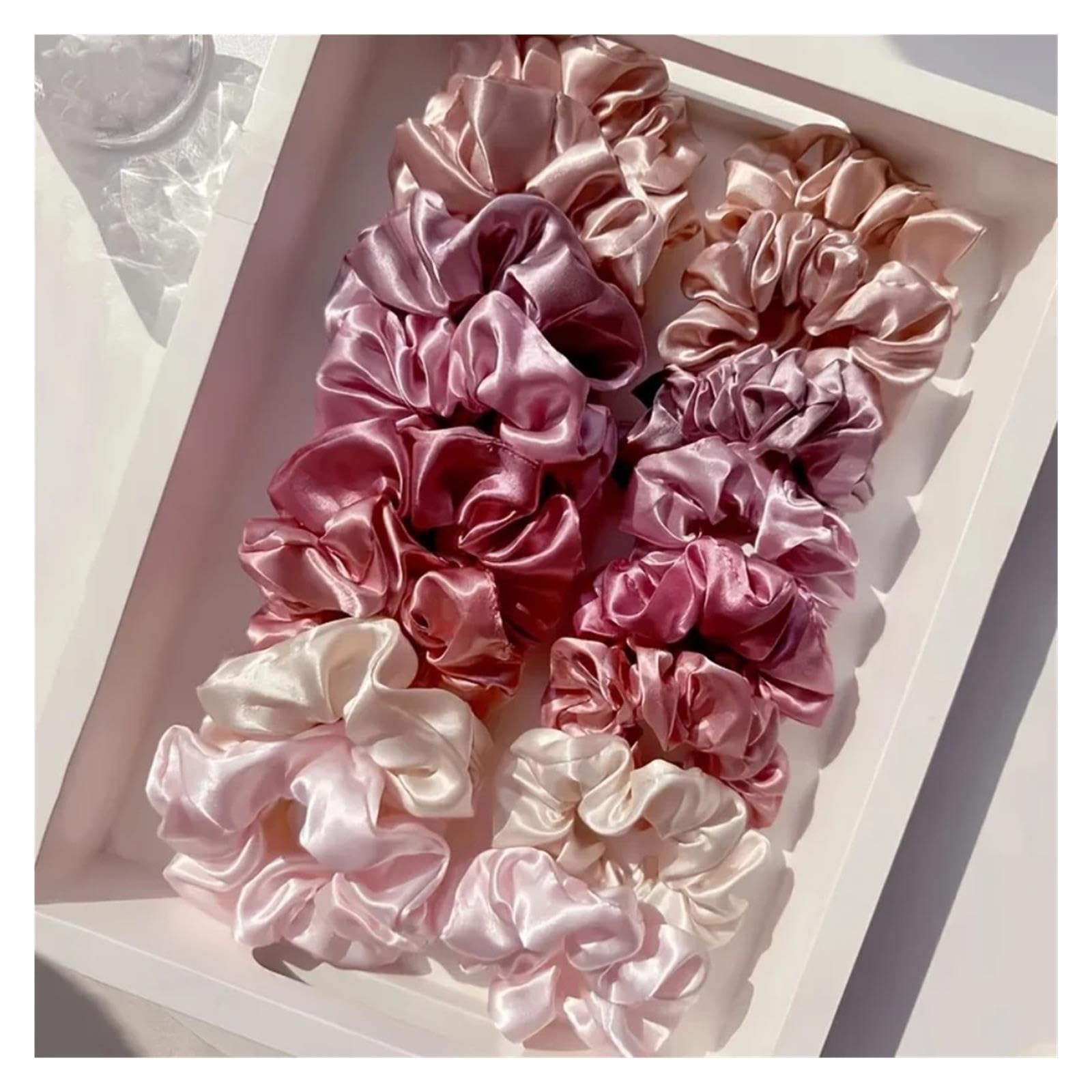 satin scrunchie 16-teilige Satin-Haargummis for Damen