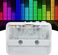 Vista 5 de Lazmin112 Reproductor de casete Bluetooth, reproductor de cinta de audio estéreo portátil con auriculares, función de marcha atrás automática