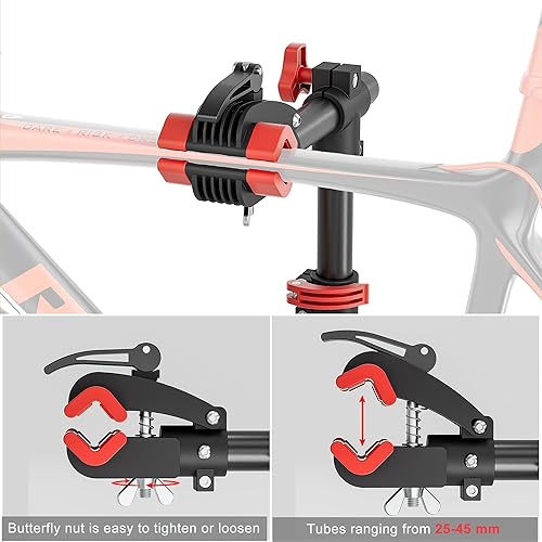 Miniatura 4 de CXWXC Soporte de reparación de bicicletas - Soporte de mantenimiento de bicicleta de montaje en banco - Soportes de trabajo para bicicletas E Tienda