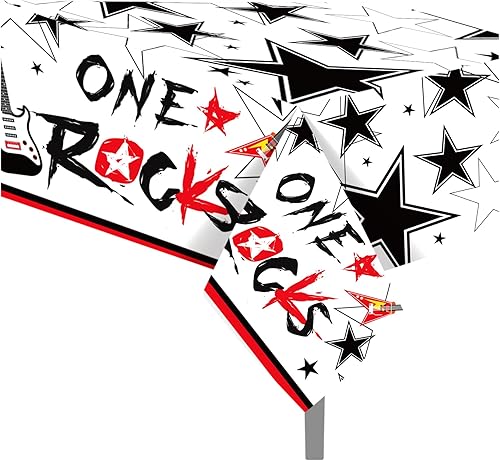 Miniatura 371 de CC HOME 1 pieza de mantel de plástico para fiesta de los 90 de 54 x 87 pulgadas de largo, mantel vintage retro de los 90 de hip hop, tema de 1990