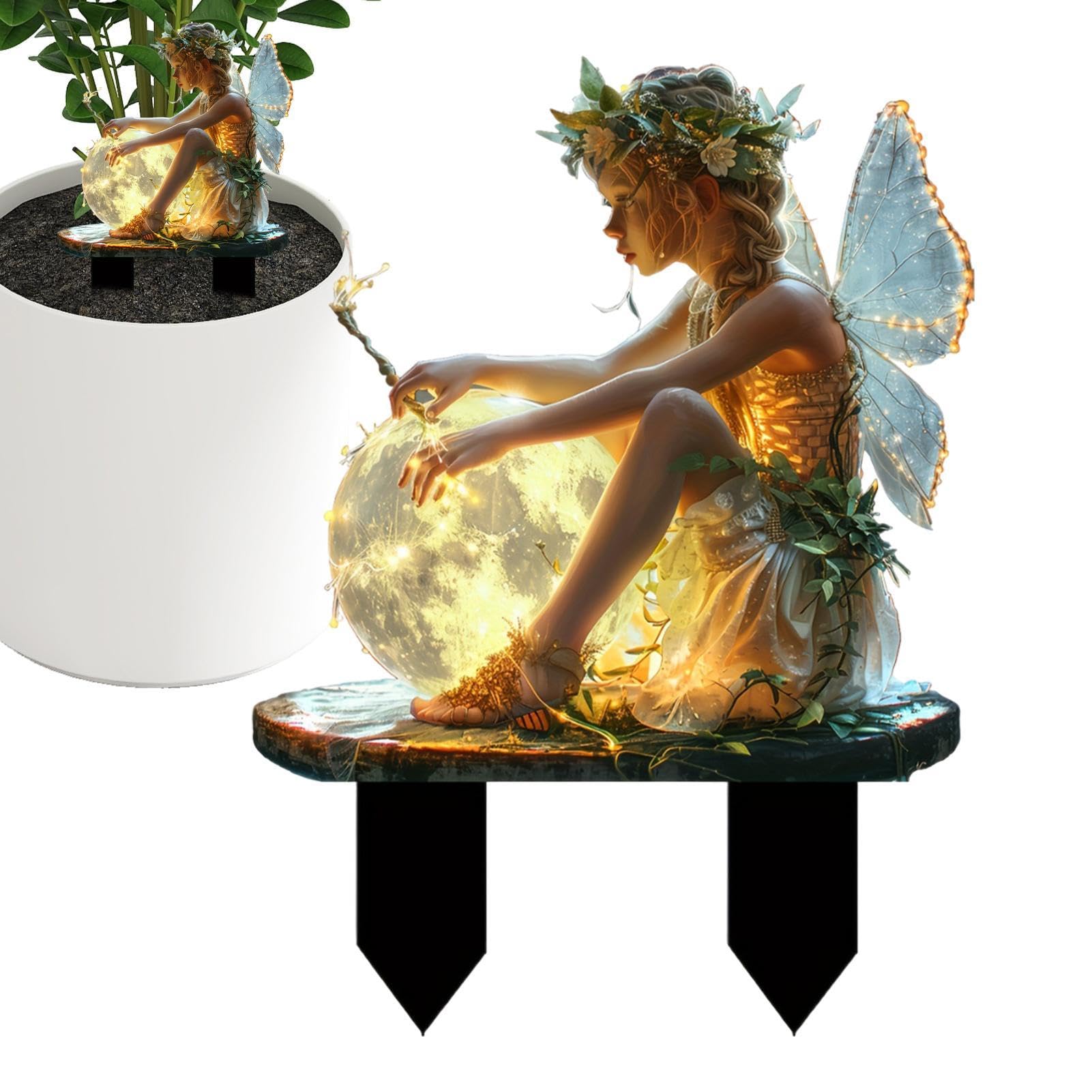 Décorations pour jardin féerique 2D acrylique pour illuminer vos allées et parterres de fleurs