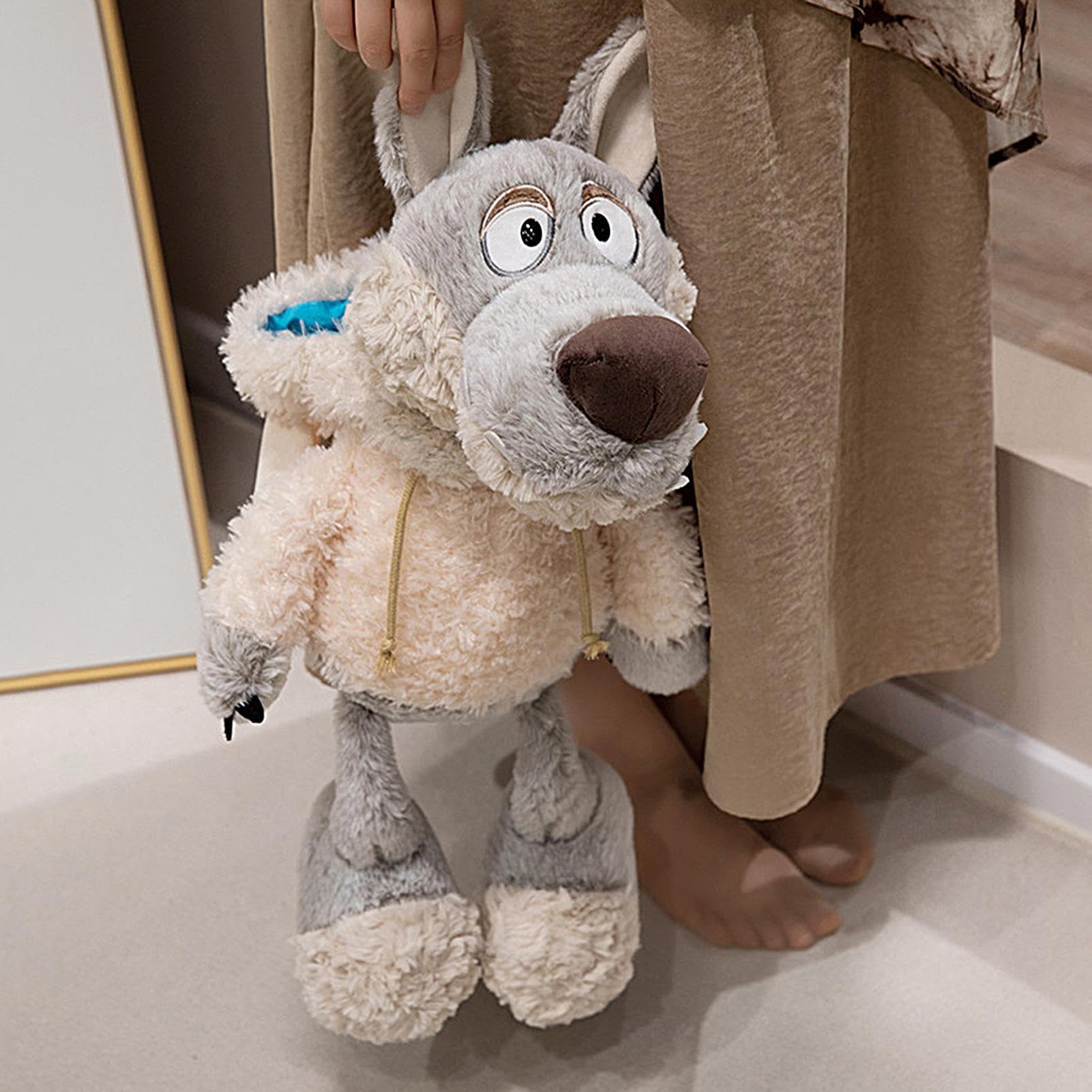Amazon.co.jp: ウルフぬいぐるみ - 高さ約30センチの動物フィギュア