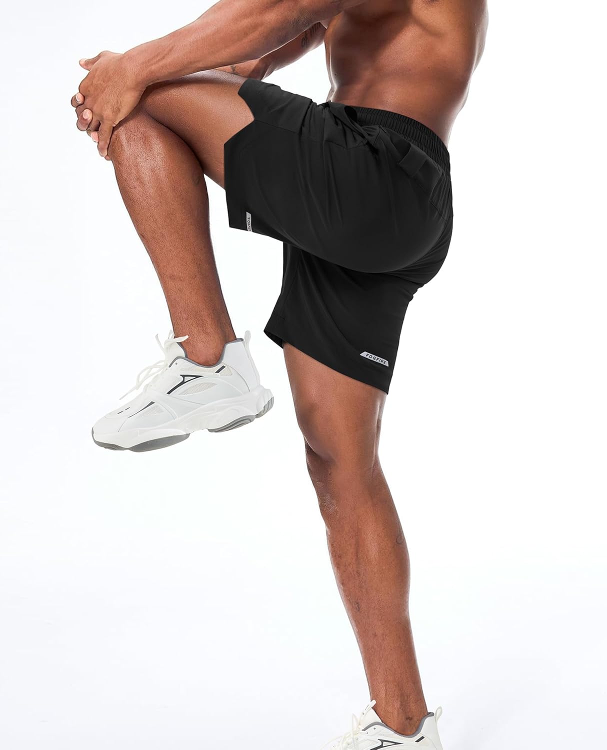 Running Shorts for Men 7 inch Inseam 2 in 1 Quick Dry Athletic Gym Workout Tennis Shorts with Phone Pockets - Image 3