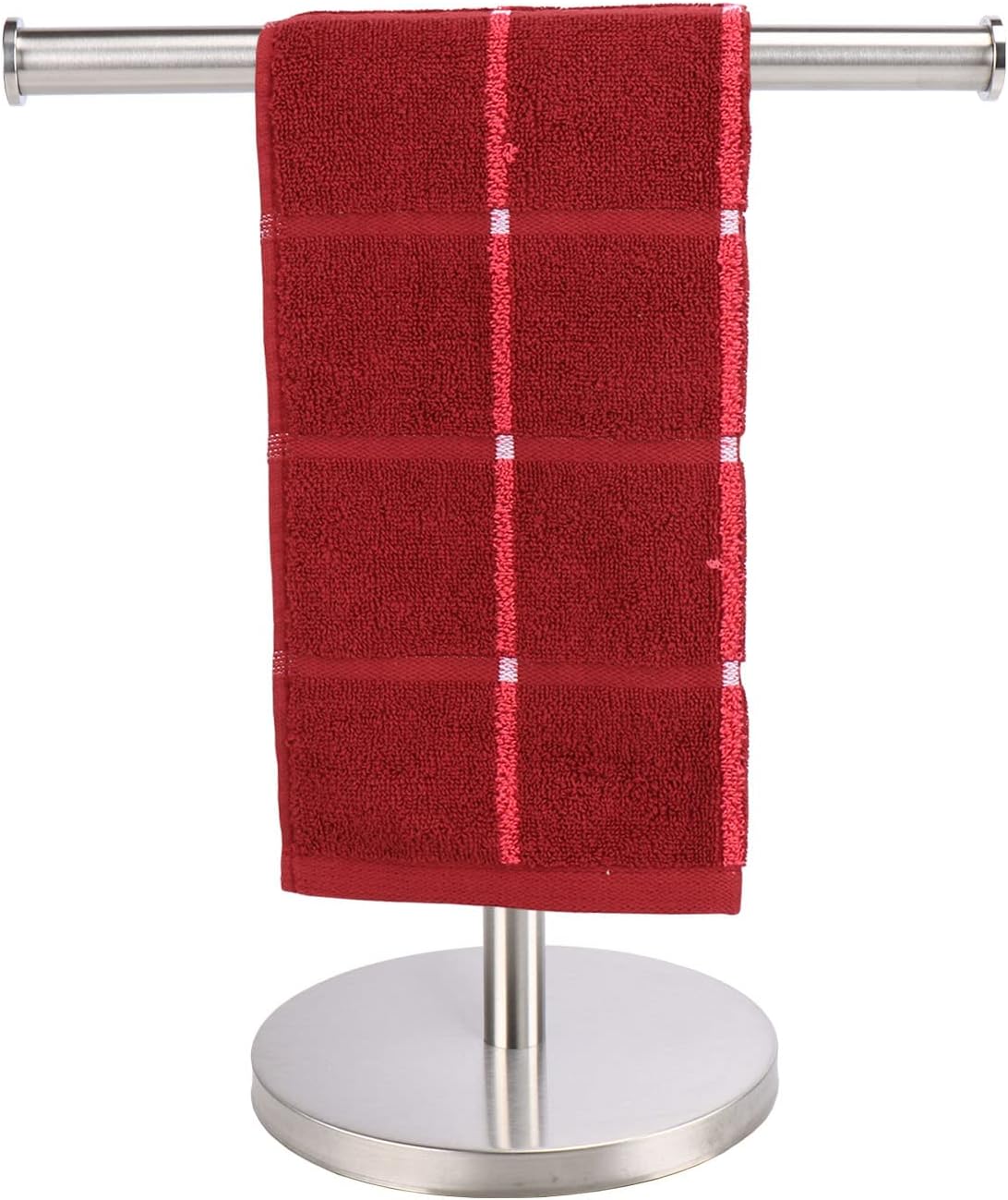 TocTen Hand Towel Holder Stand, Tshape Hand Towel Rack for Bathroom