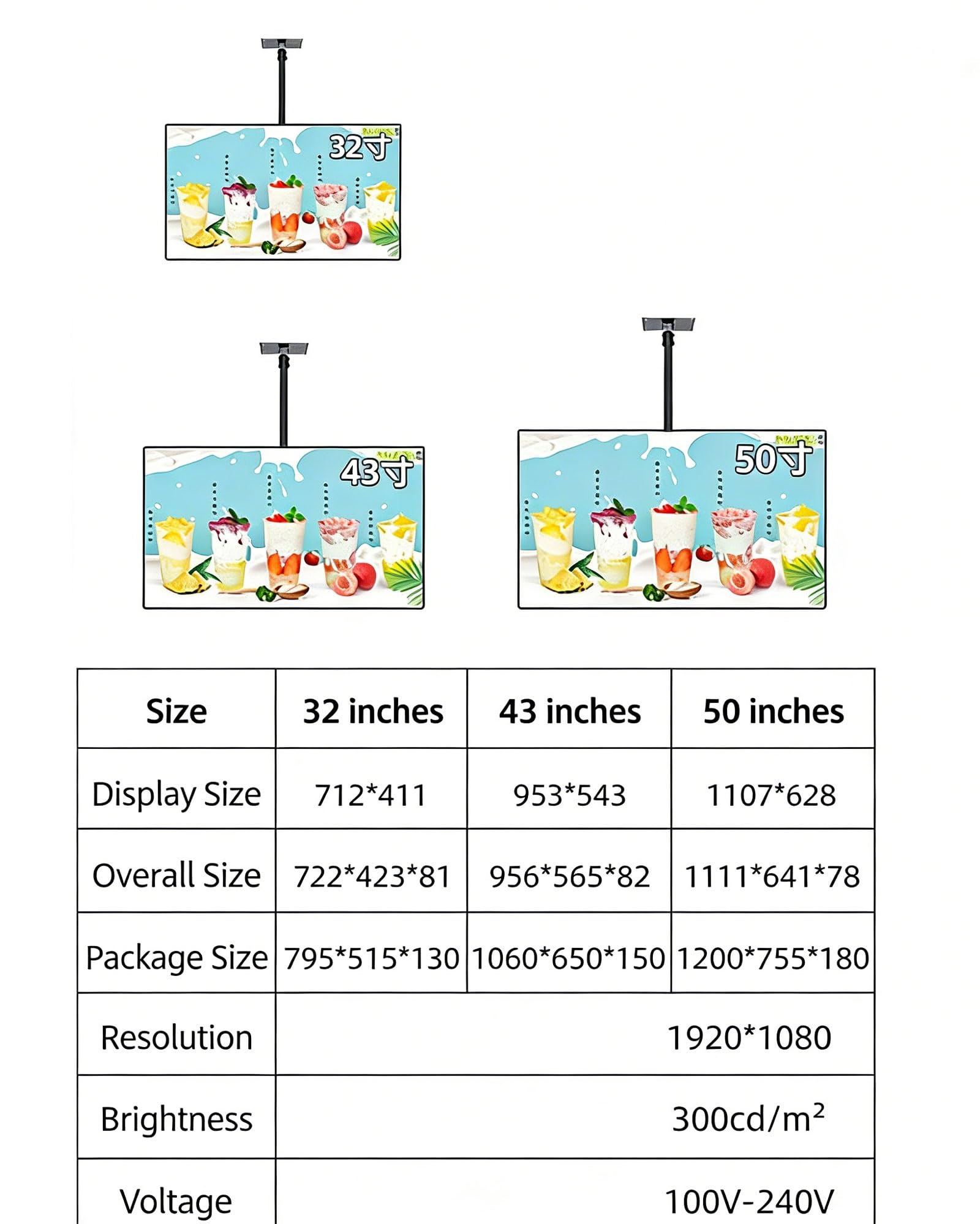 Lettore multimediale di pubblicità del chiosco di Digital, esposizione commerciale del contrassegno di WiFi, monitor LCD con lo schermo diviso astuto per i ristoranti, le barre, i negozi, la funzione
