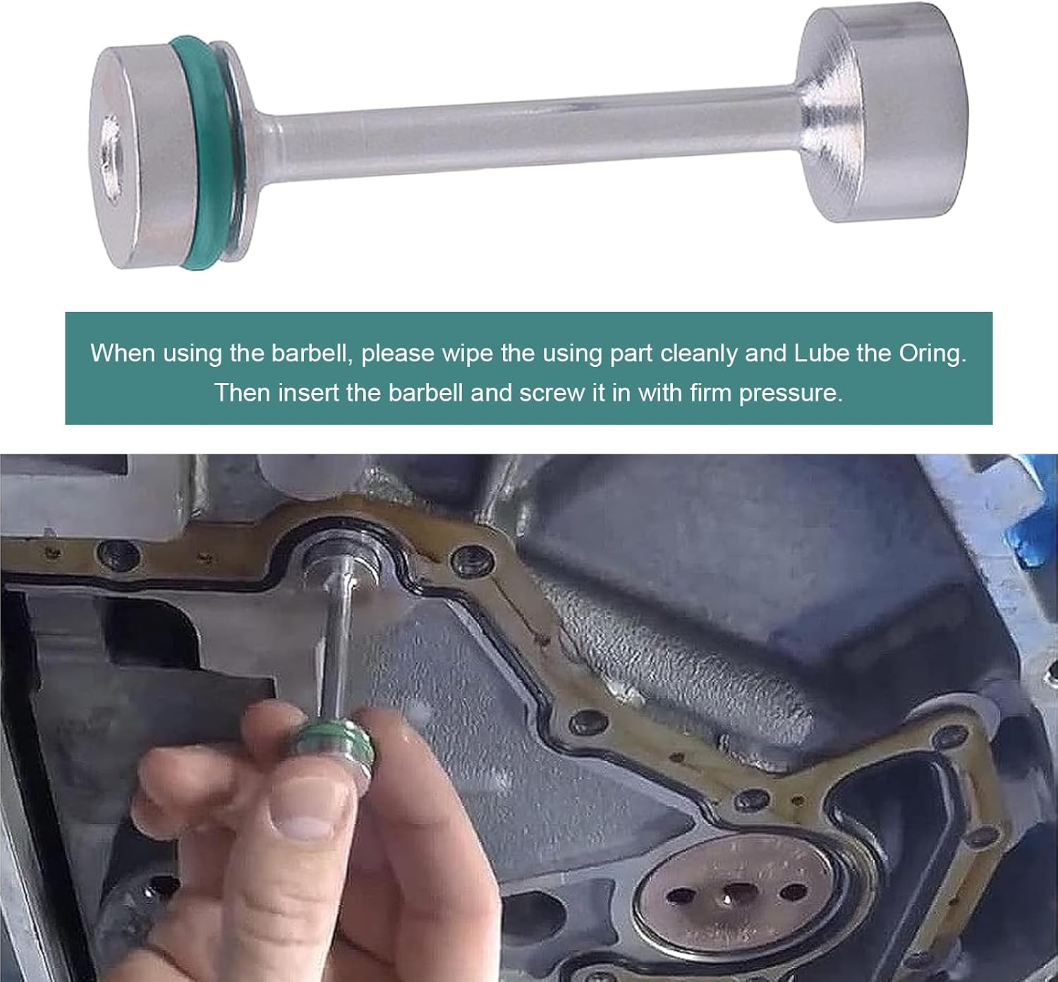 1 PC LS Oil Barbell, LS Billet Galley Plug Oil Diverter, Oil Splitter Barbell Fits GM Gen III & IV LS Engines LS1 LS2 LS3 LS6 LS7 LS9 LQ4 LQ9 4.8L 5.3L 6.0L 6.2L L92 LS4 L99 LSA (Silver)