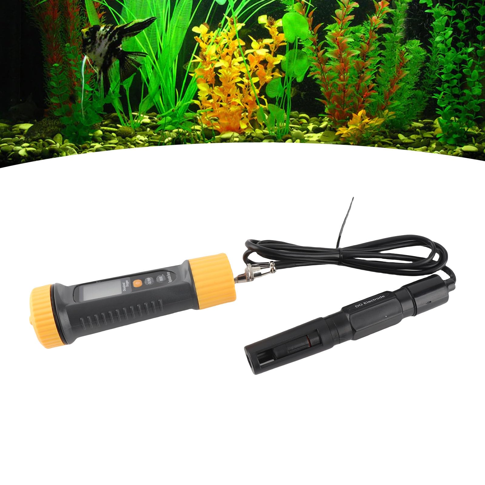 DO Kit de Acuario de Pruebas, Medidor de Oxígeno Disuelto Compacto con Sensor de Alta Precisión para el Análisis de la Calidad del Agua en los Ríos de Lagos