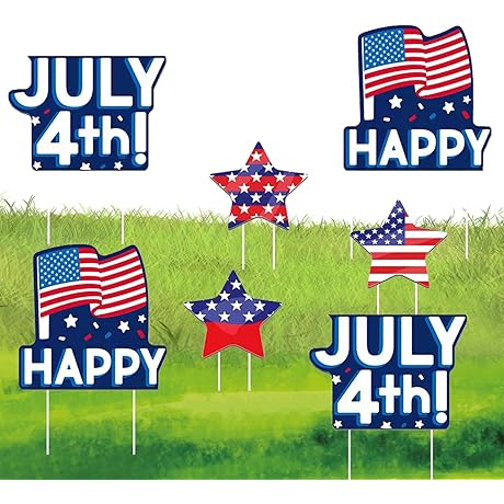 Decorate Your Yard with Enchanting 4th of July Yard Signs