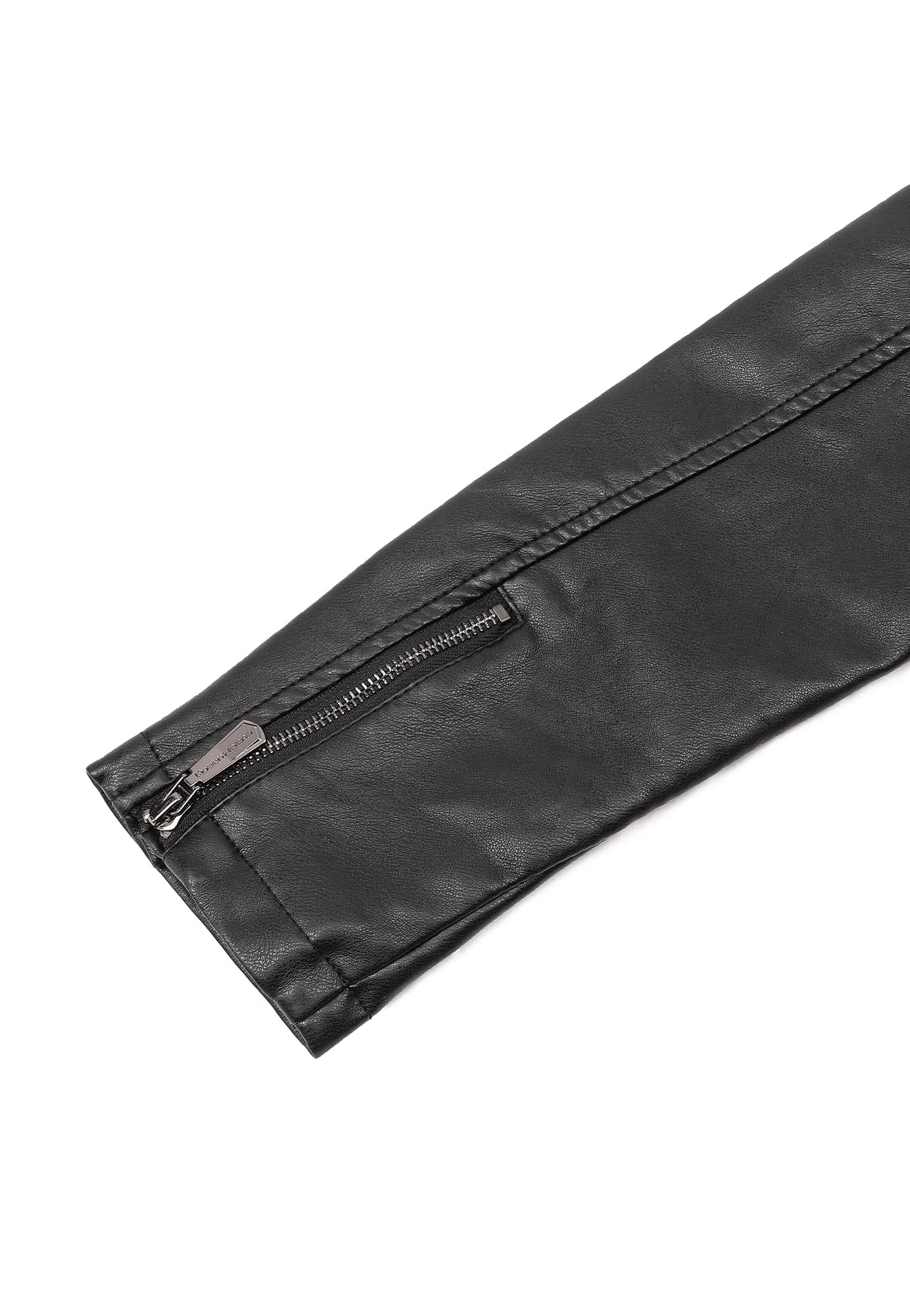 QUEEN HELENA Chiodo Giacca in Ecopelle Giubbino Corto Borchiato Giacchetta Biker Comoda Casual Leggera Donna Y3005