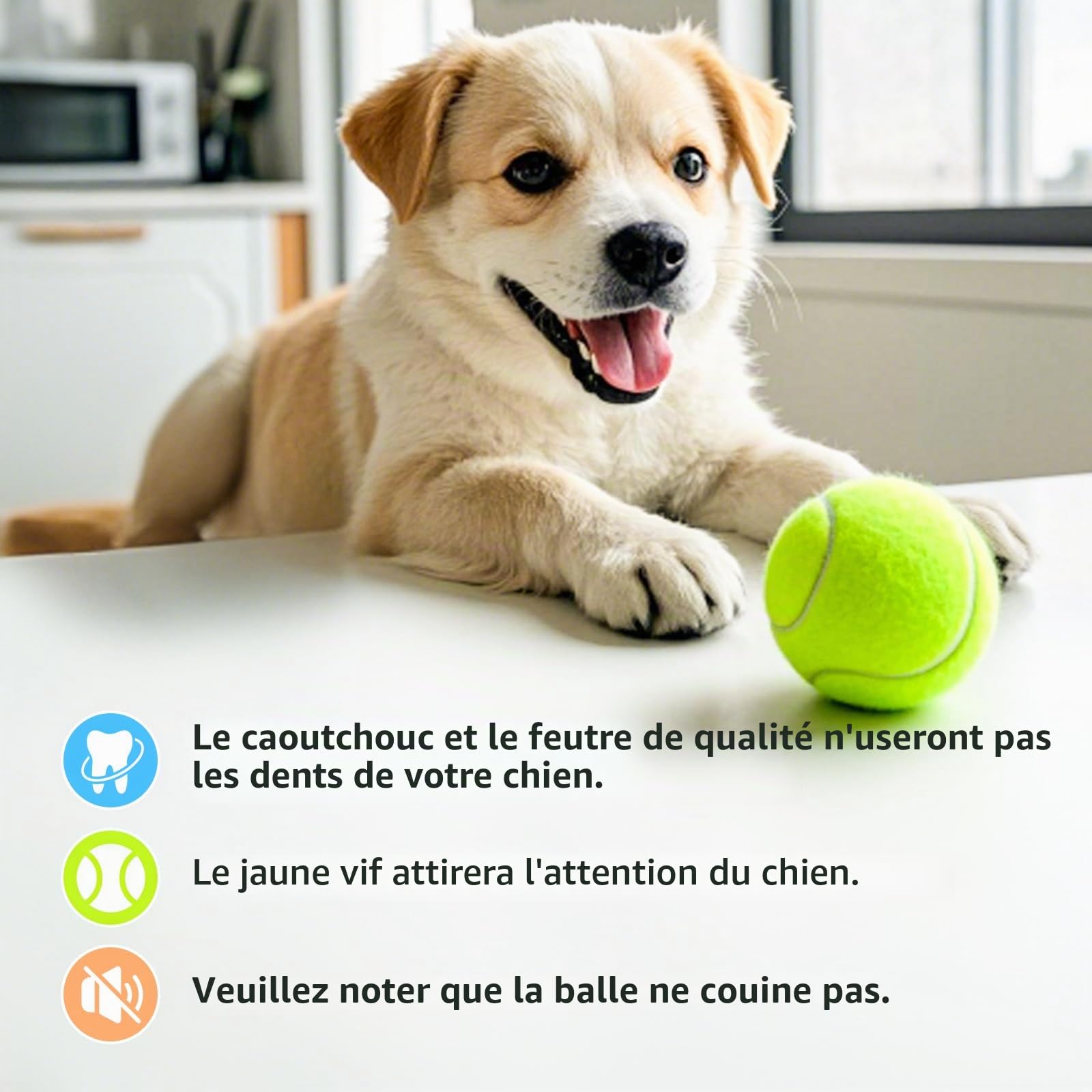 12 Pièces Balle de Tennis pour Chien, 5 cm Mini Balle Tennis Chien, Balles de Jeu pour Petits Chiens, Jouet Interactives pour Chiens Compatibles avec Lanceur de Balles pour Chiot