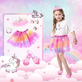 Princess Dress Up Shoes Set, Girls Dress Up Toys Toddler Jewelry Boutique Kit, 3 Themes of Unicorn Mermaid Ice Princess Costumes Set, Pretend Play Gifts for Little Girls Aged 3-6 Years Old