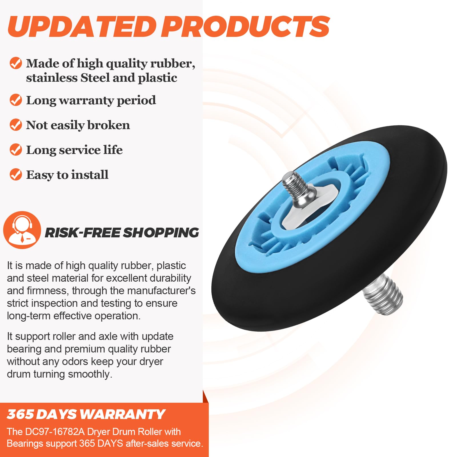 DC97-16782A ドライヤードラムローラー サムスン交換用部品 Amazon.co.jp: Beaquicy DC97-16782A ドライヤードラムローラー