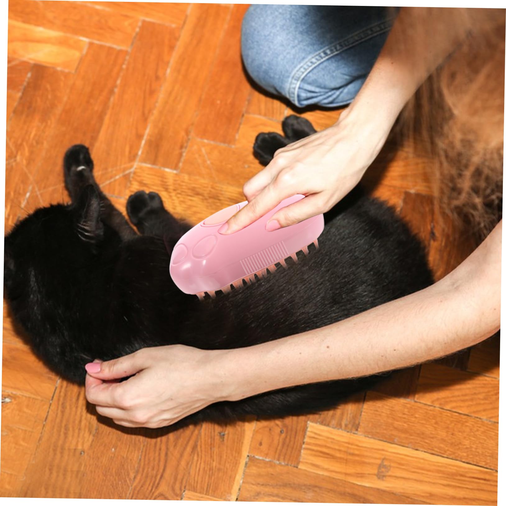 BESPORTBLE 3sets Spazzola Massaggiante Per Bagno Animali Domestici Con Vapore Spazzola Per Cani e Gatti Con Funzione Autopulente e Potente Azione Districante Per Animali Pelo