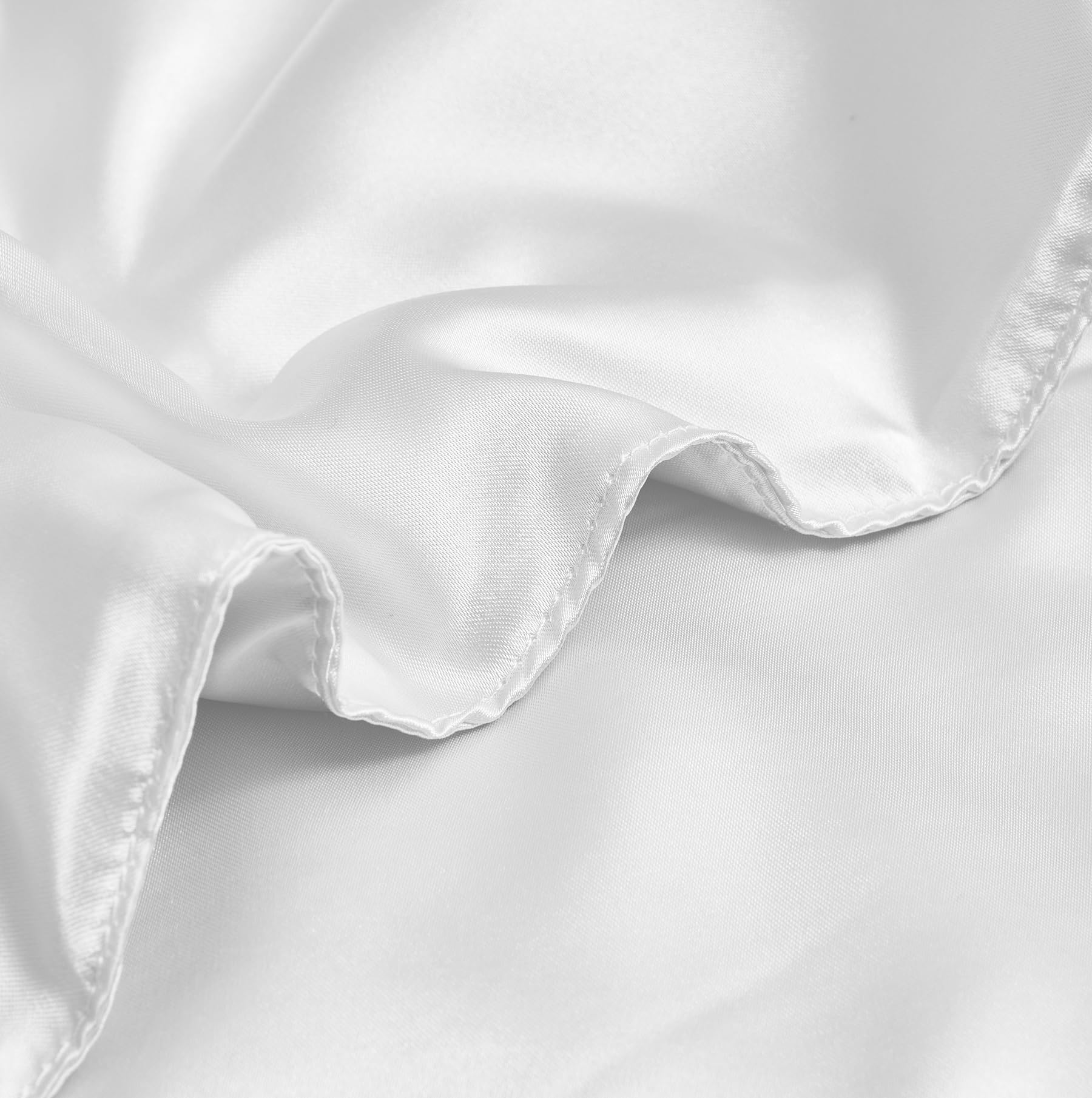 Coperta in raso, 220 x 240 cm, colore bianco, per divano, camera da letto, ufficio, viaggi