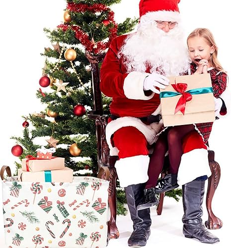 Miniatura 194 de Cesta de almacenamiento rectangular con asas, cesta de almacenamiento plegable, caja de libros, cesta de regalo (calabaza enojada)