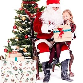 HKEC Rectangle Christmas Basket,Candy Storage Basket with Handles,Kids Gift Storage Box,Cute Canvas Organizer Bin for Pet,Books Basket,Toys Bin,Gift Baskets(Gift Basket)