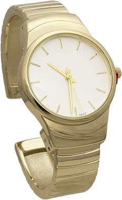 Collections Women's 30mm Case Horizontal Pattern Cuff Bangle Watch