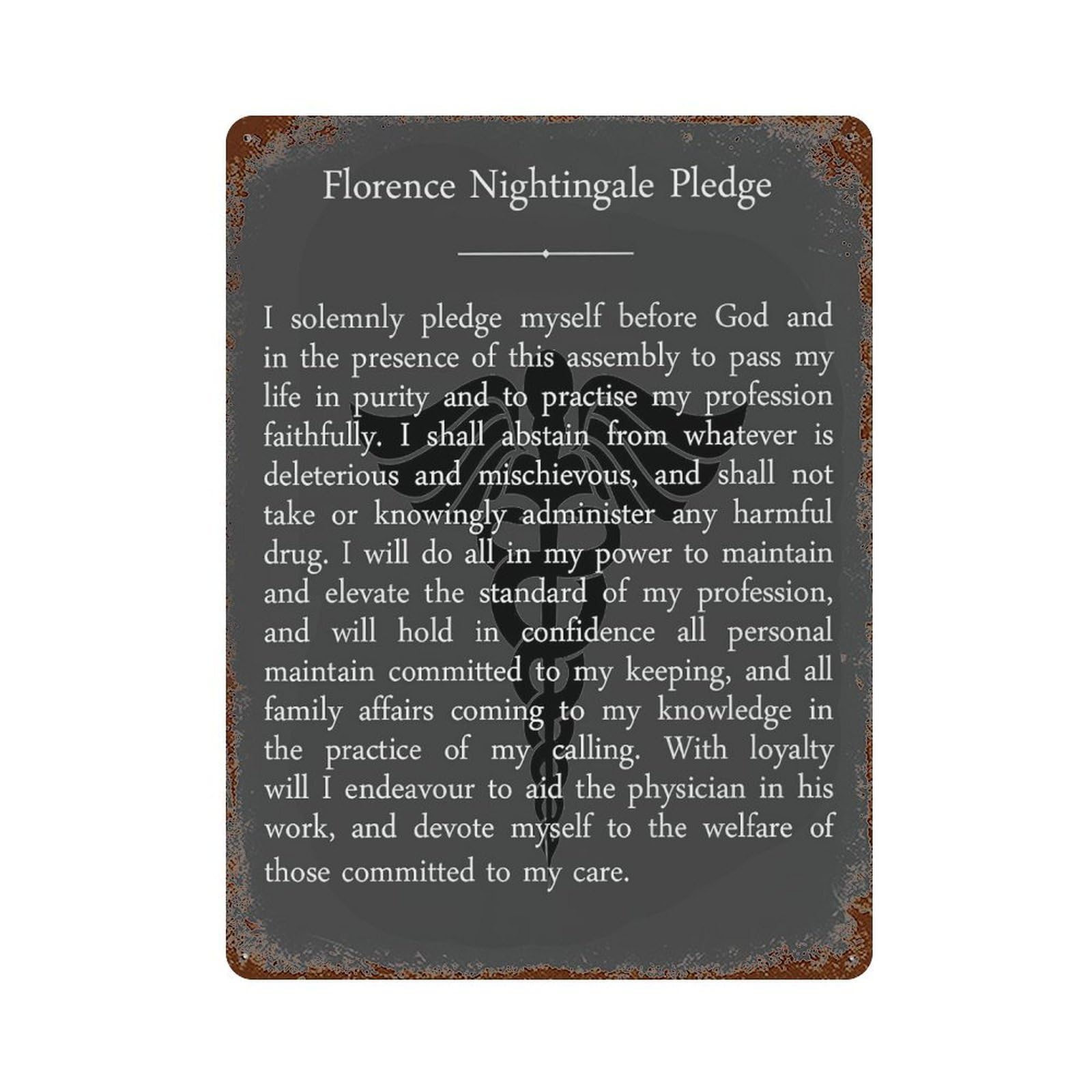 xiaoxiaoshen Florence Nightingale(53) Wall Decor Art Metal Tin Poster Modern Home Decor Art Home Bar Shop Decorations Vintage Sign 40x30cm
