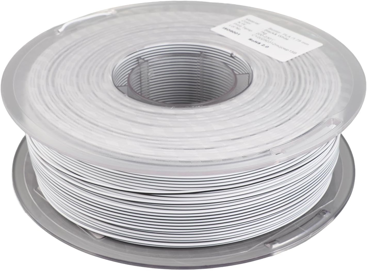 Jeanoko PLA Filament Double Color Black and White Silky Smooth Finish for High Detail 3D Printing Fans