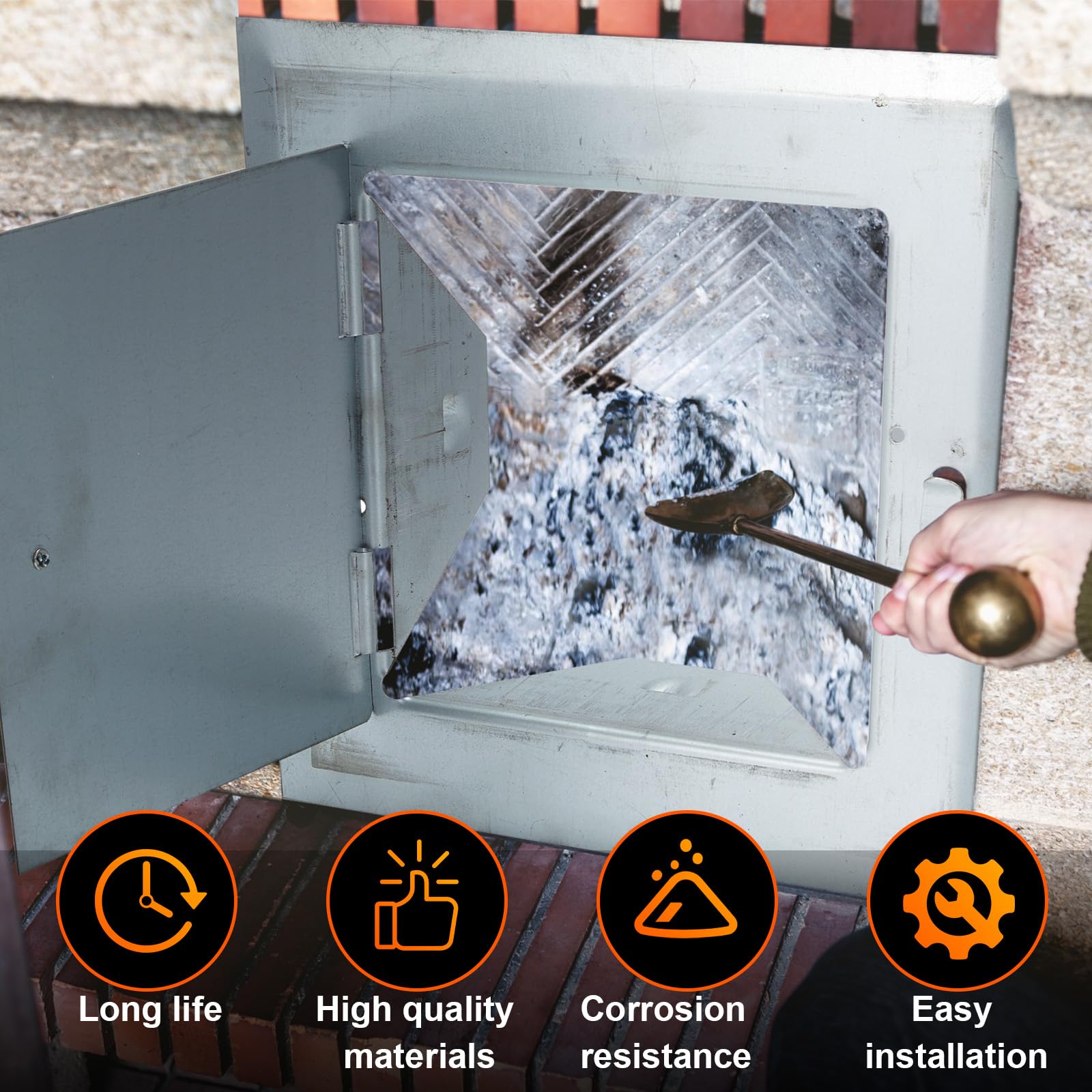 Surprising Chimney Clean Out Door Photos