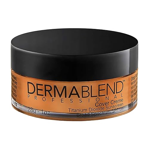 Dermablend Cover Crème - Base de maquillaje de cobertura completa, corrector de crema hidratante para ojeras e imperfecciones, cobertura máxima con