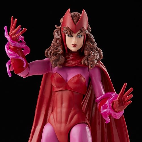 Miniatura 8 de Marvel Legends Series Scarlet Witch - Figura de acción de embalaje retro de 6 pulgadas, 4 accesorios