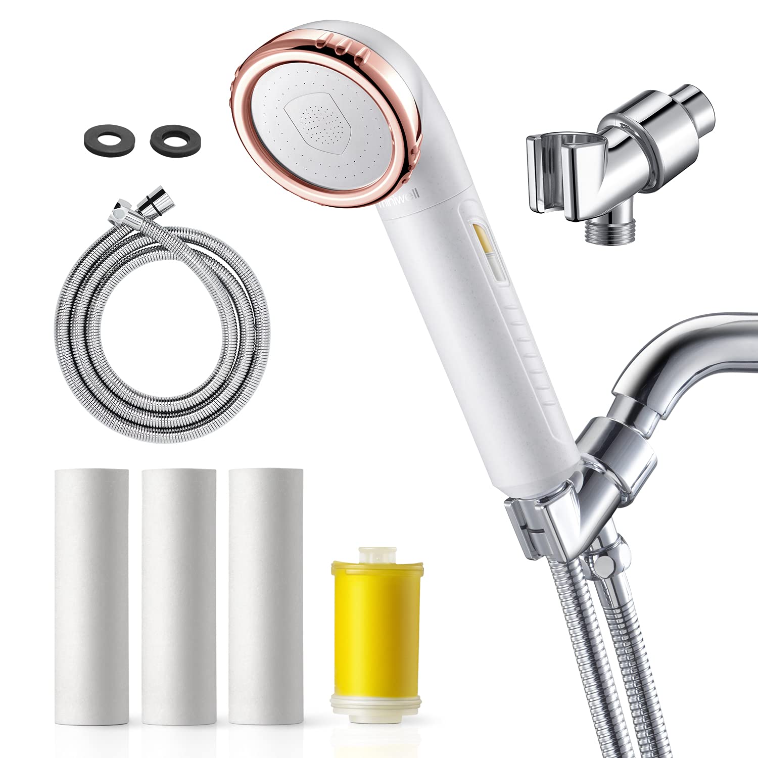 ☘️ アロマビタミンCシャワーヘッド MINIWELL 高水圧 節水 フィルター