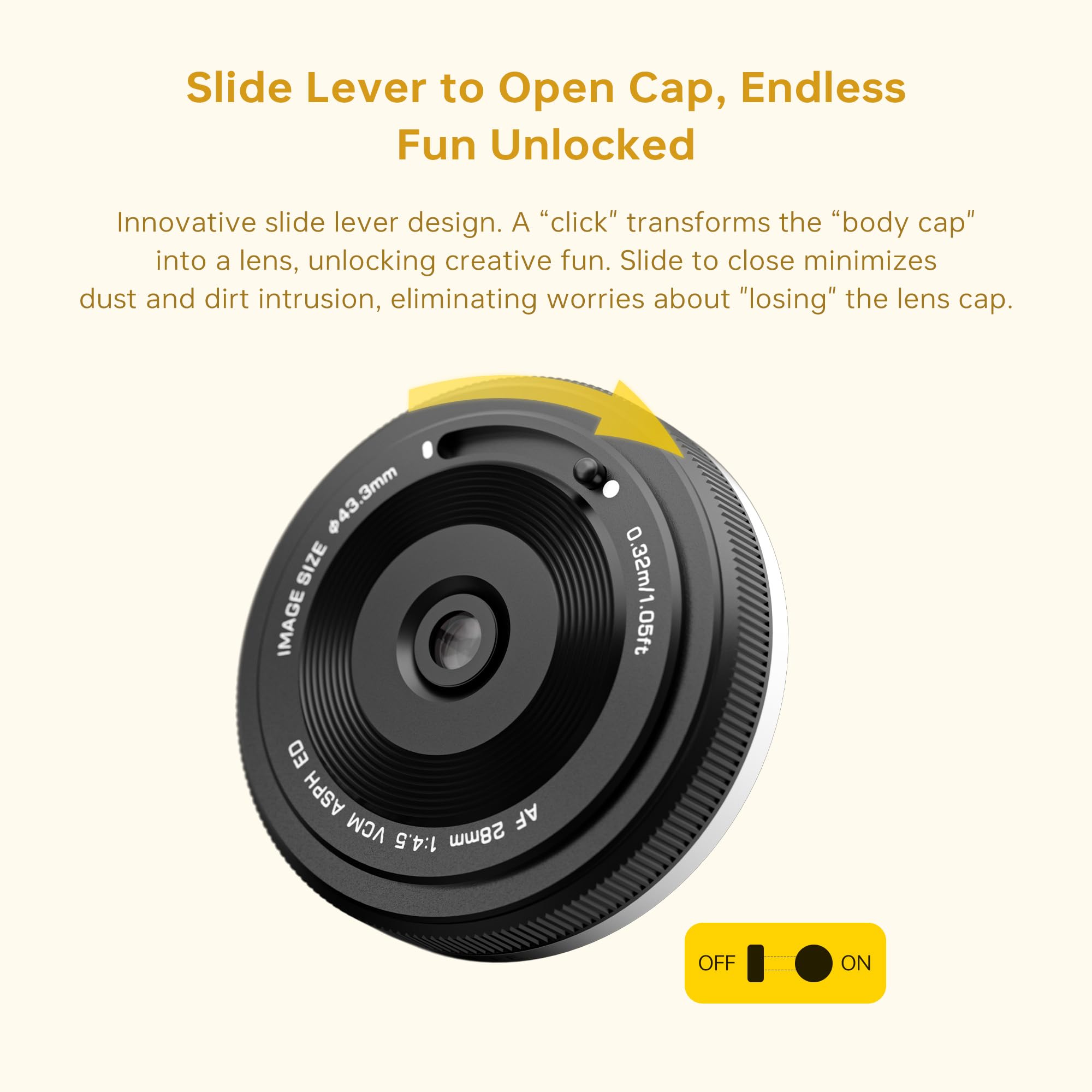 VILTROX Obiektyw naleśnikowy 28 mm F4.5 do Sony E, układ autofokusowy, pełnoklatkowy, szerokokątny, kompatybilny z aparatami Sony E, a7cr a7cii a7c a6700 zv-e100 a6600 a6400 a7iv a7iii