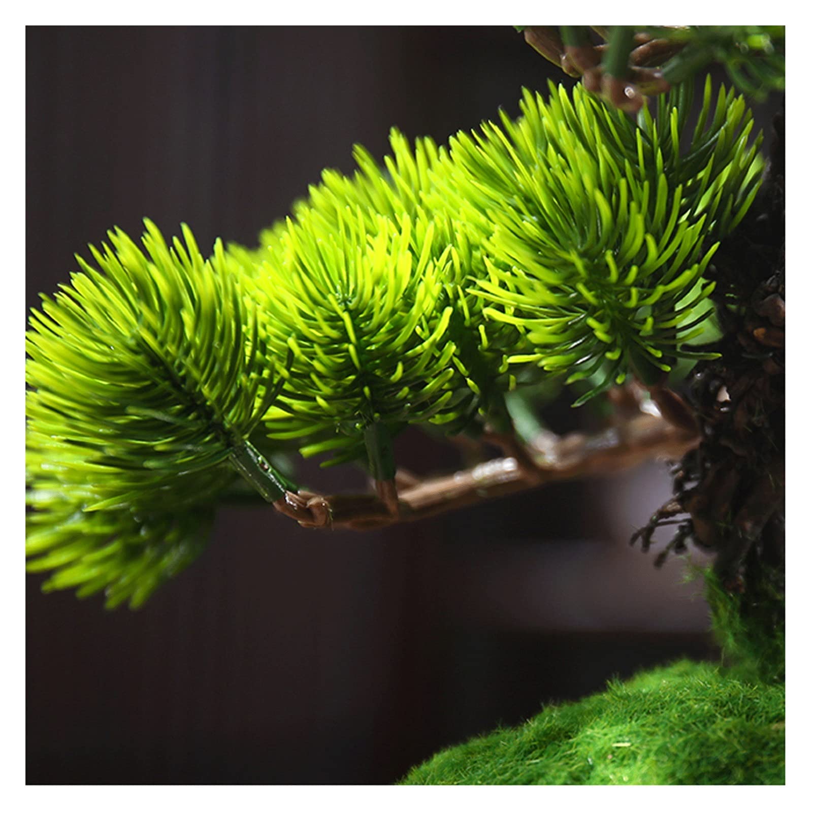 Sztuczne Bonsai 8 cali sztuczna sosna Bonsai, realistyczna dekoracja ze sztucznych roślin, sztuczne rośliny doniczkowe, do ekspozycji na biurku, dekoracje do ogrodu Zen Sztuczne dekoracje roślinne