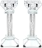 Crystal Candle Holders Set of 2-6.2