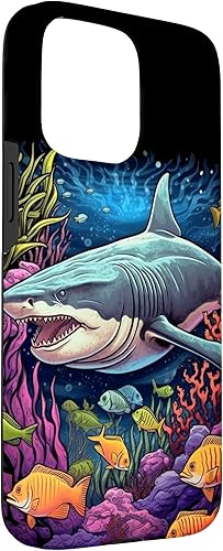 Vista 75 de Funda para iPhone 12/12 Pro Tiger Shark Sea Ocean Underwater Shark Lover