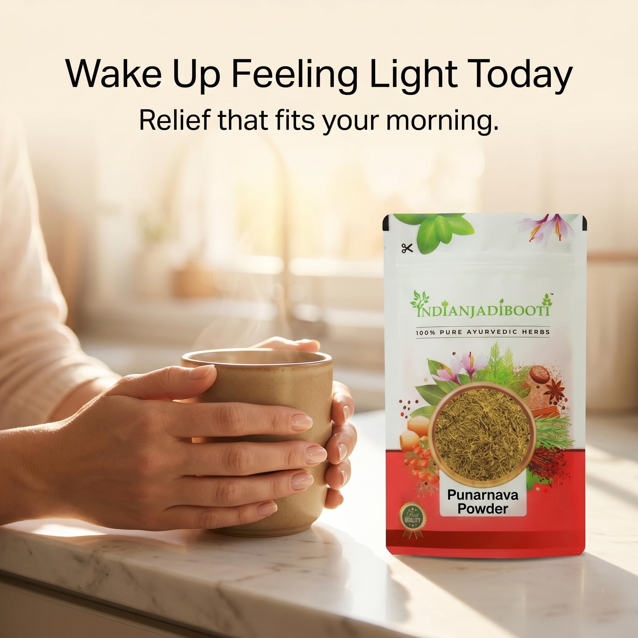 IndianJadiBooti Punarnava Powder Boerhavia Diffusa | Supports Kidney Health & Water Balance | Punarnava Churna For Urinary Wellness & Swelling Relief | With Boerhavia Diffusa Root-250 Grams — Amazon image 4