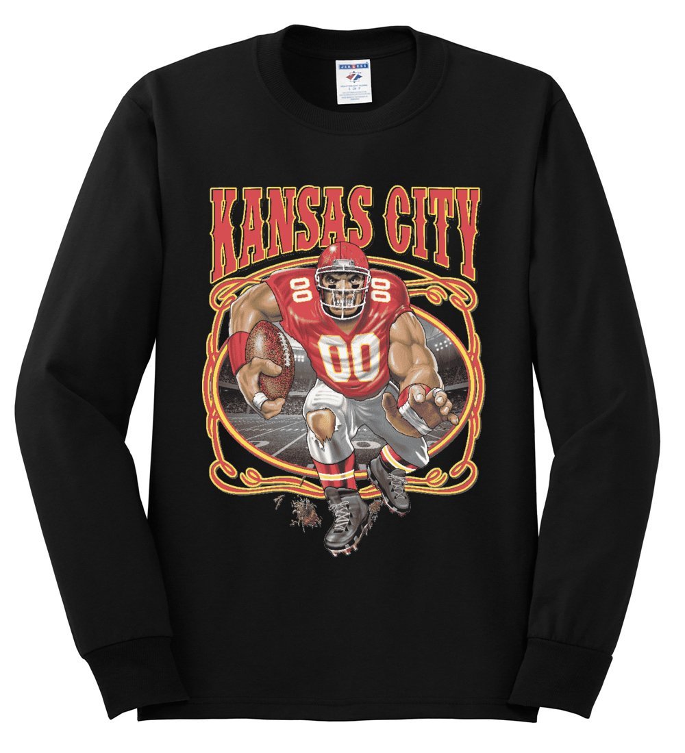 Kansas City Fan | KC Fantasy Football | Mens Sports Long Sleeve T-Shirt