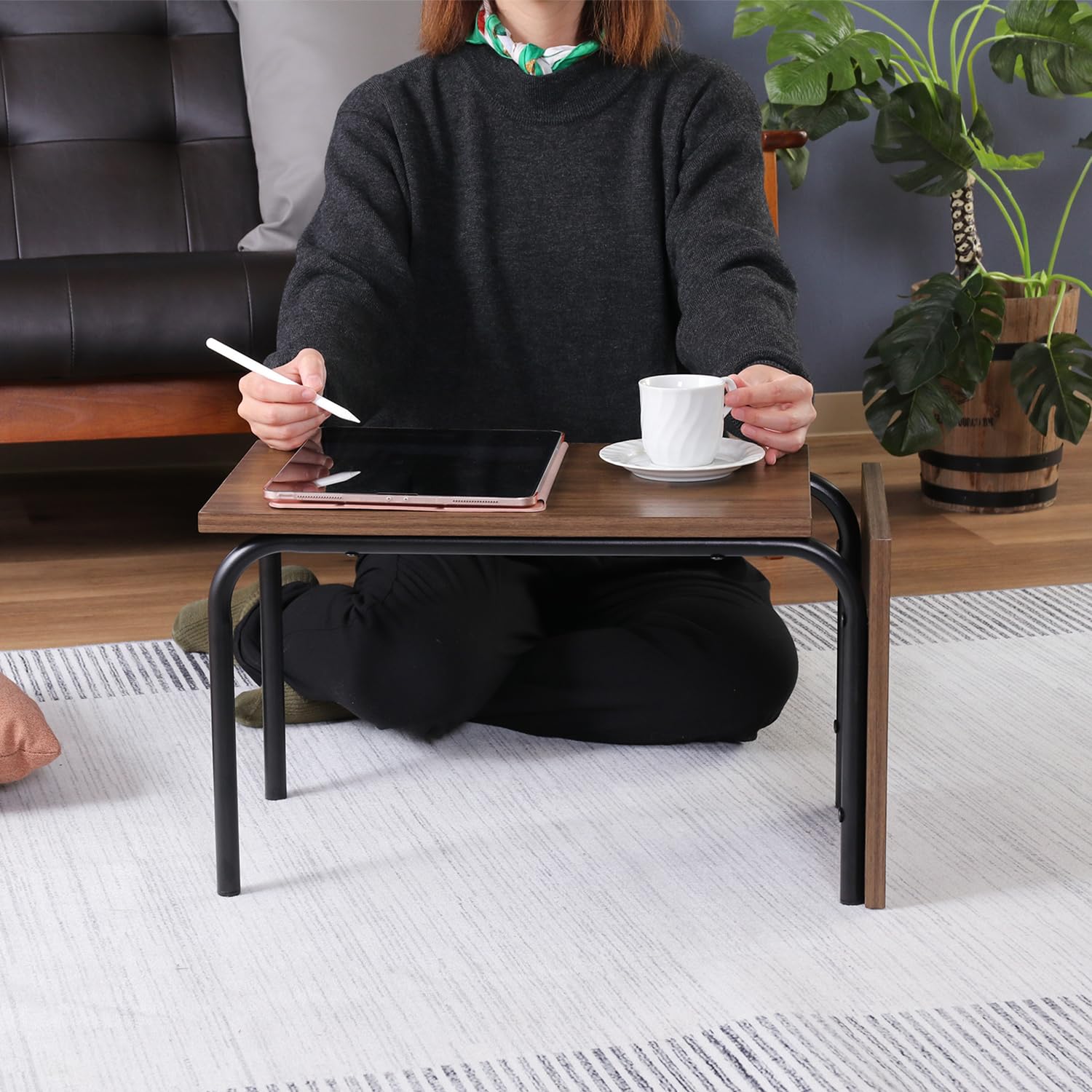Amazon｜不二貿易 2WAYサイドテーブル コの字型 小 幅30×奥行31.5×高さ