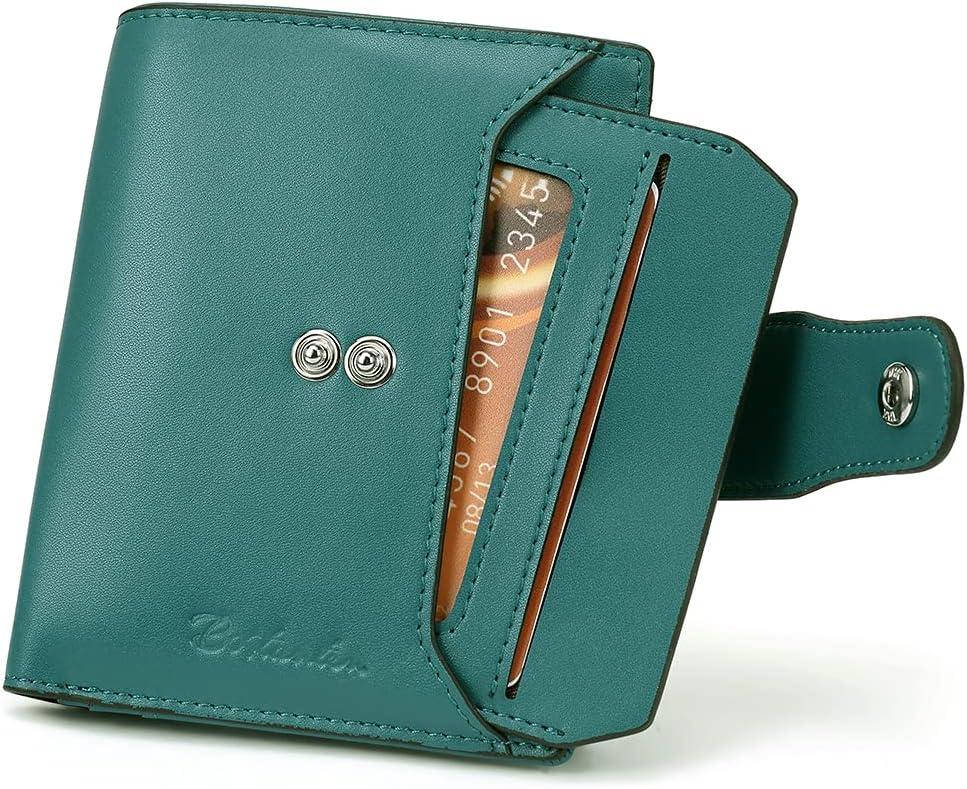 BOSTANTEN Women Leather Wallet RFID Blocking Small Bifold Zipper Pocket Wallet Card Case Purse with ID Window - Image 7
