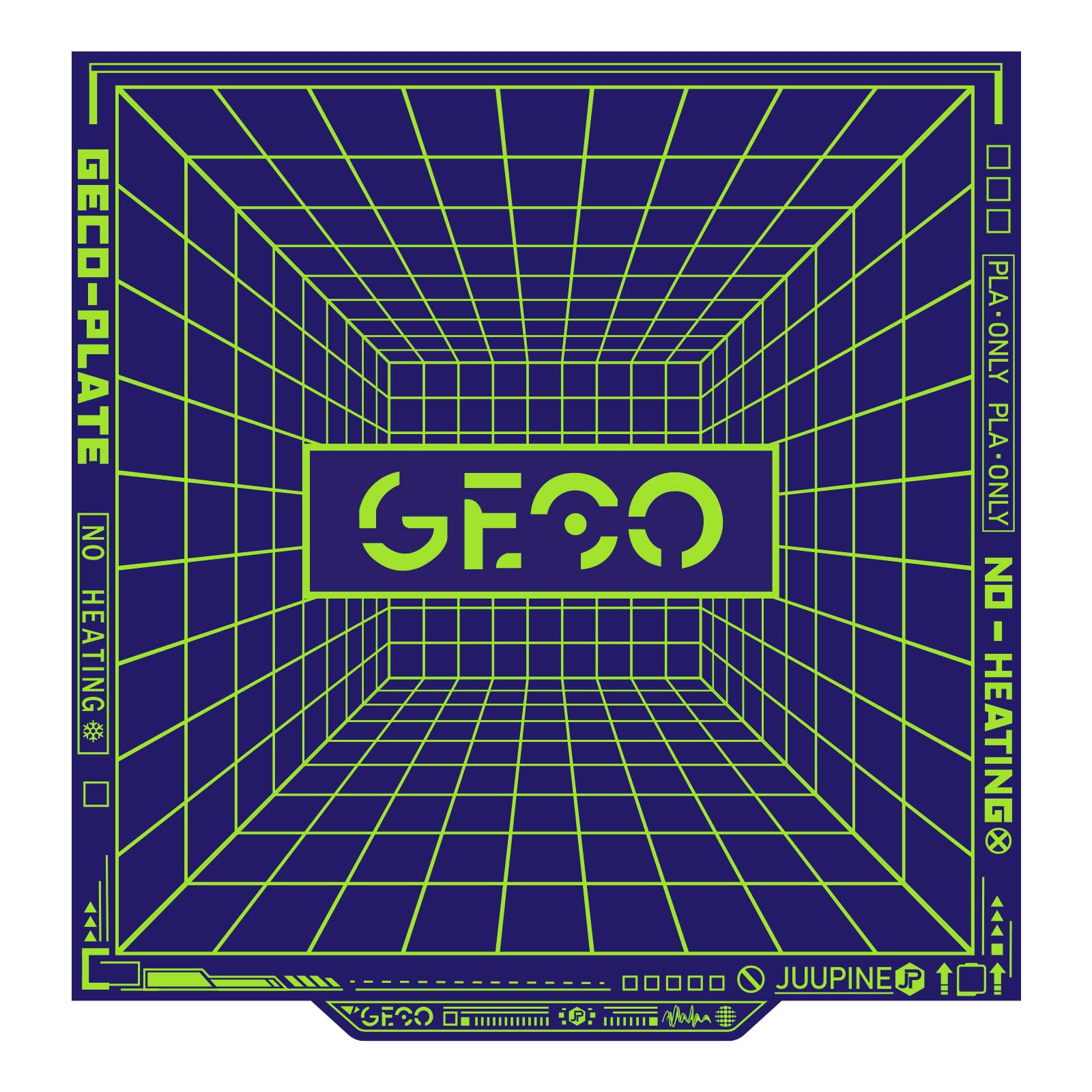 12-Pack 3D Printer GECO Plates for PLA Printing