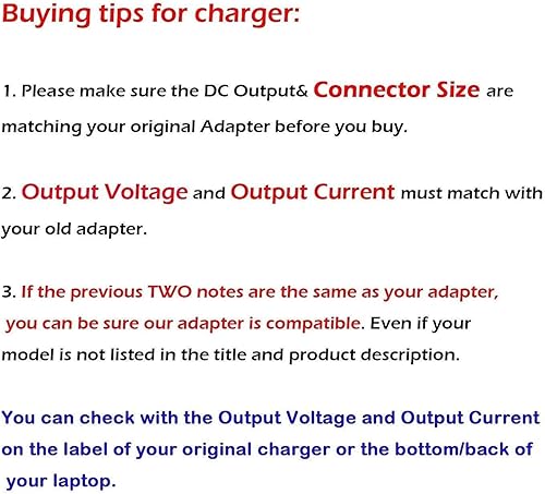 Miniatura 7 de 19.5V 2.31A 0.177x0.118 in 45W Adaptador de CA Cargador de corriente para HP 741727-001 740015-002 HSTNN-CA40 7400015-001 740015-003 ADP-45WD B