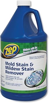 Zep ZUMILDEW128C Mold Stain and Mildew Stain Remover, 1 gal, 4/Carton