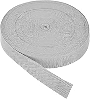 Vista 241 de PATIKIL Cinta de sarga de algodón de 1 pulgada, 50 yardas, cinta de algodón, cinta de encuadernación al bies, cinta de espiga para costura, Verde