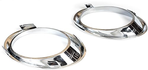 Miniatura 3 de BXZ Parachoques delantero antiniebla lámpara bisel Trim cromo cubierta izquierda izquierda izquierda conductor pasajero par para 2013 2014 2015 2016